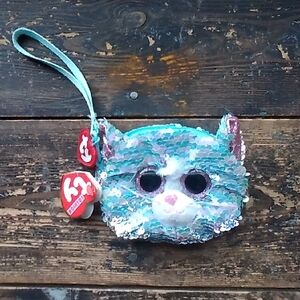 Sequin Cat Kids Wristlet by Ty